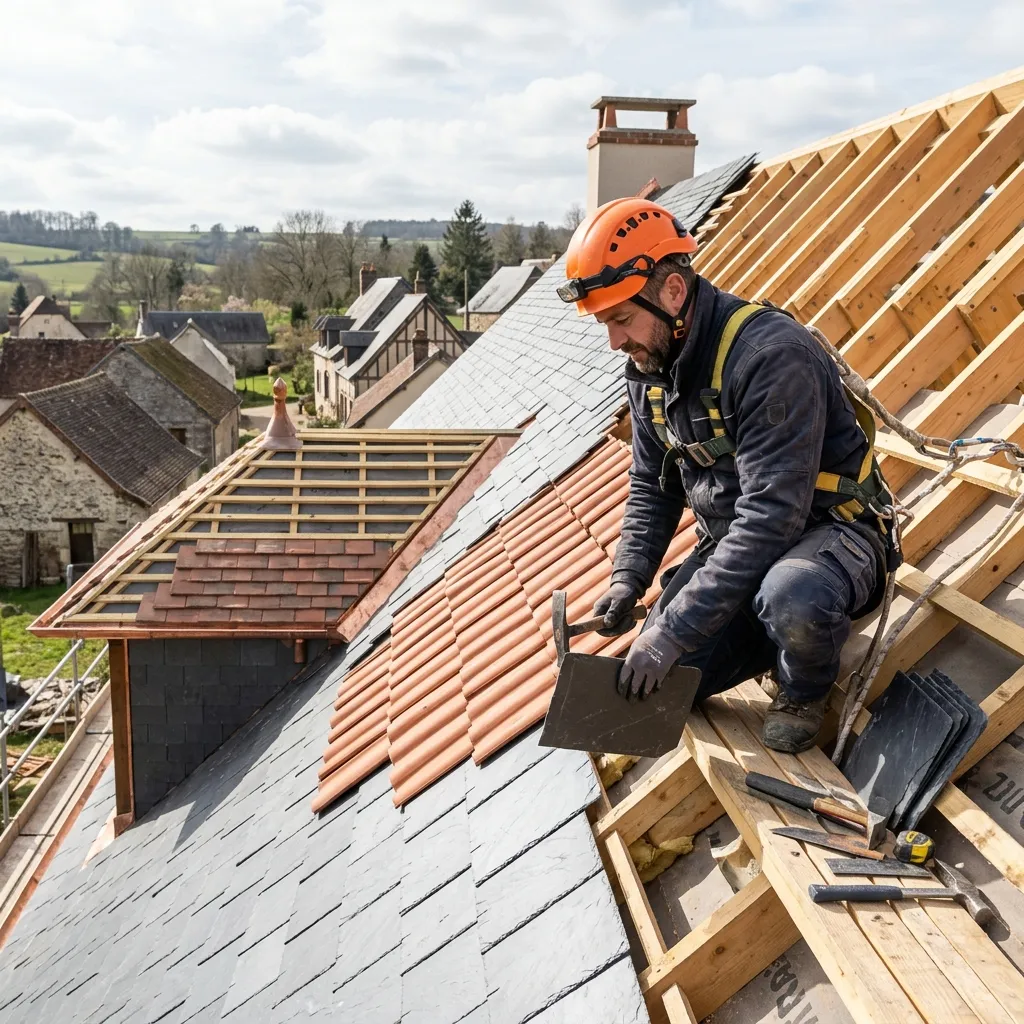 Rénovation toiture tuile
