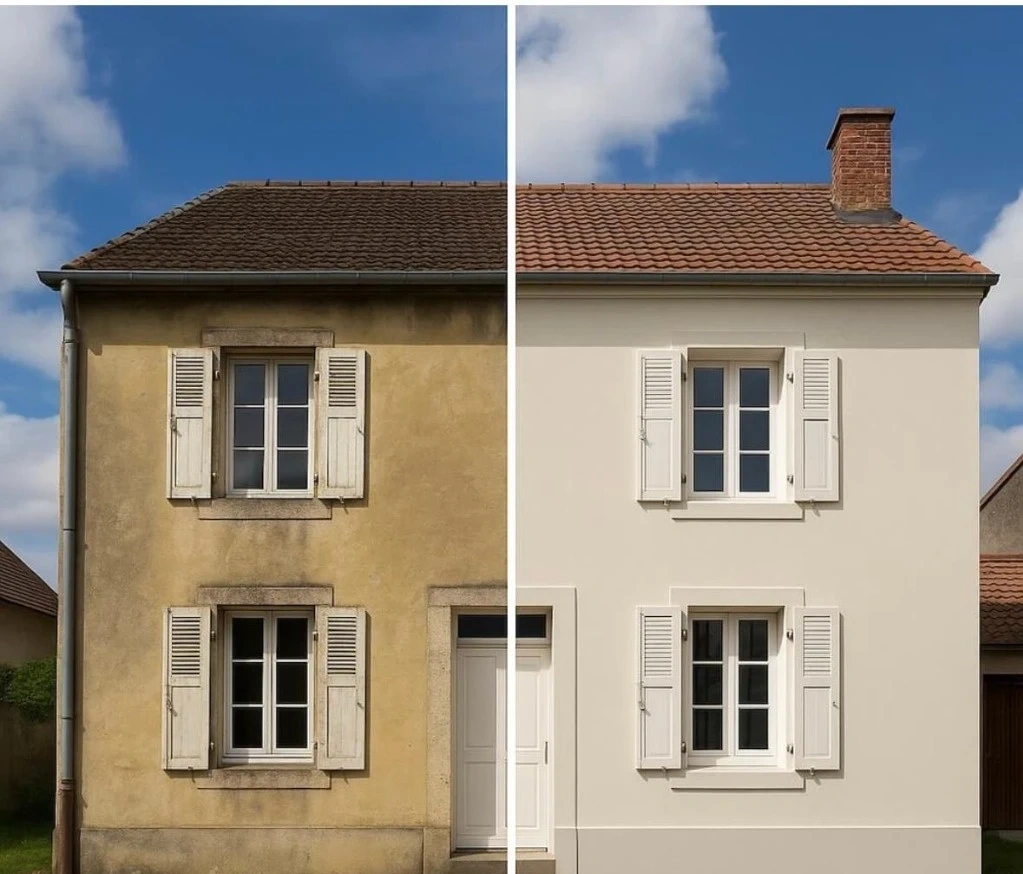Pose de gouttières et zinguerie