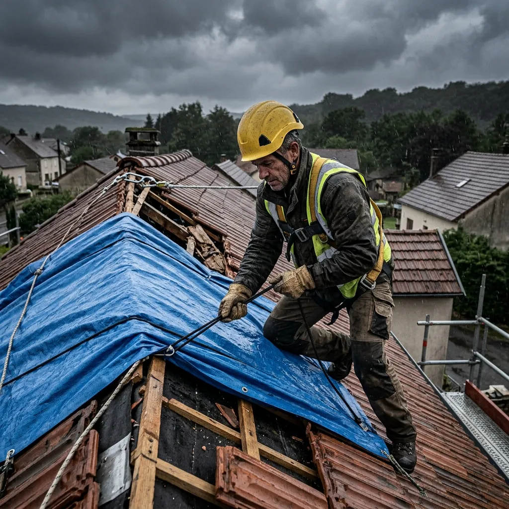 Dépannage urgence toiture fuite à Aulnay-sous-Bois